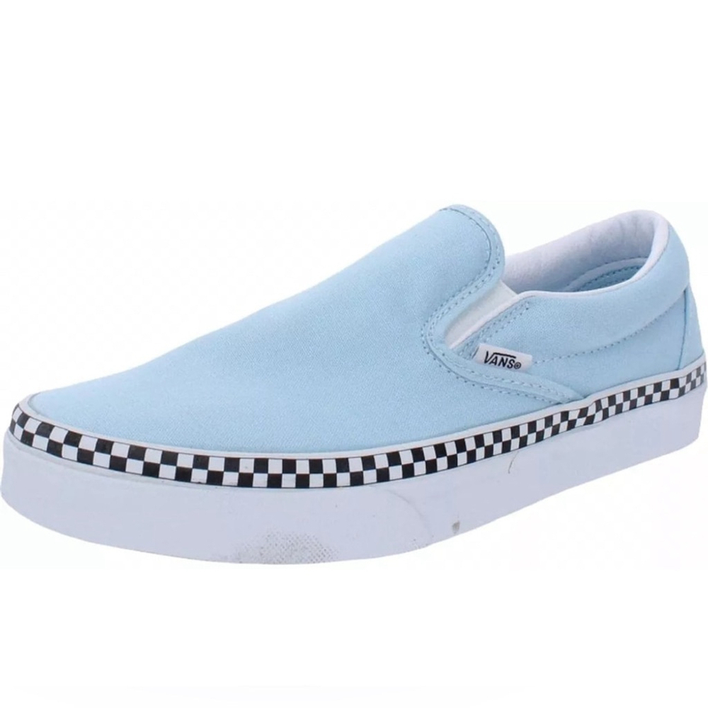 VANS Classic Slip On Check Foxing Cool Blue